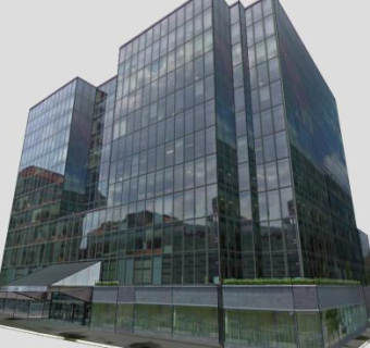 华盛顿特区办公建筑大楼SU模型下载_sketchup草图大师SKP模型