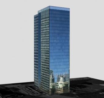 现代建筑办事处大厦SU模型下载_sketchup草图大师SKP模型