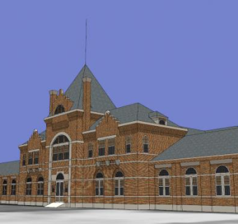 艾伦纸轮办公公司SU模型下载_sketchup草图大师SKP模型