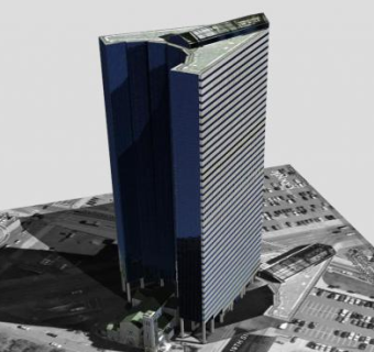 百老汇商业街大道建筑SU模型下载_sketchup草图大师SKP模型