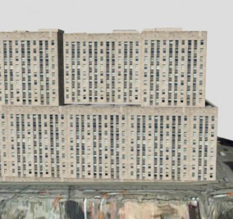 联邦税务局办公大楼建筑SU模型下载_sketchup草图大师SKP模型