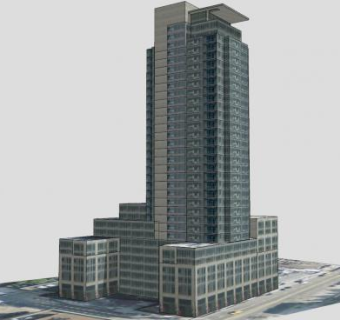 贝德福德郡的首府建筑SU模型下载_sketchup草图大师SKP模型