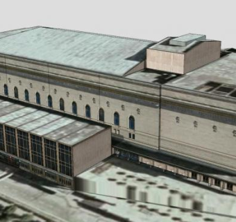 克利夫兰会议中心建筑SU模型下载_sketchup草图大师SKP模型