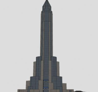 曼哈顿中心联合中心建筑SU模型下载_sketchup草图大师SKP模型