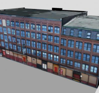 波士顿办公建筑SU模型下载_sketchup草图大师SKP模型