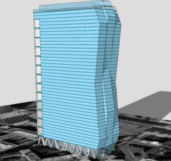 建筑大厦外观SU模型下载_sketchup草图大师SKP模型
