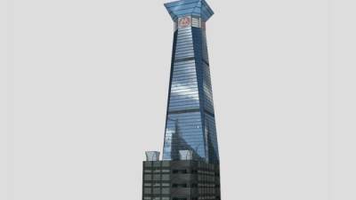 深圳世贸中心建筑SU模型下载_sketchup草图大师SKP模型