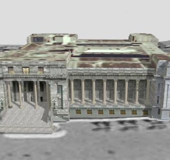 国会大厦建筑SU模型下载_sketchup草图大师SKP模型