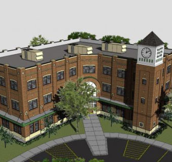 银行大楼大厦SU模型下载_sketchup草图大师SKP模型