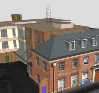 老邮局办公建筑SU模型下载_sketchup草图大师SKP模型