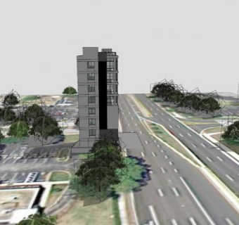 现代办公大楼大厦SU模型下载_sketchup草图大师SKP模型