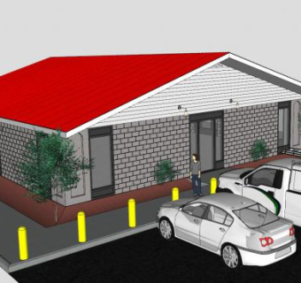写字楼商业物业建筑SU模型下载_sketchup草图大师SKP模型