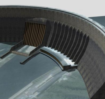 萨扬-舒申斯克水电站SU模型下载_sketchup草图大师SKP模型