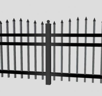 防护围栏SU模型下载_sketchup草图大师SKP模型