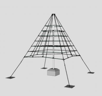 中心杆围栏SU模型下载_sketchup草图大师SKP模型
