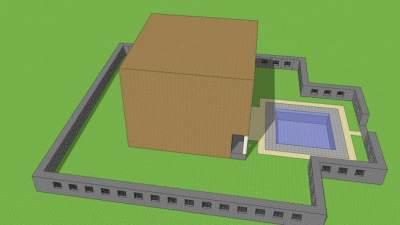 现代户外大厦建筑SU模型下载_sketchup草图大师SKP模型