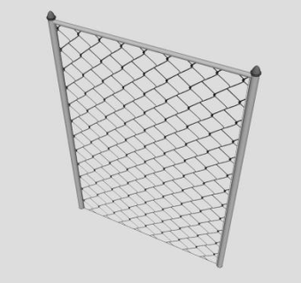 铁丝网防护围栏SU模型下载_sketchup草图大师SKP模型