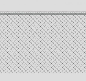 户外勾花网护栏SU模型下载_sketchup草图大师SKP模型