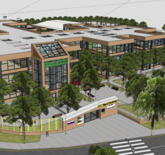 研究所办公建筑SU模型下载_sketchup草图大师SKP模型