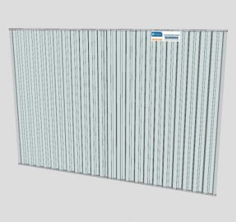 铁围墙建筑SU模型下载_sketchup草图大师SKP模型