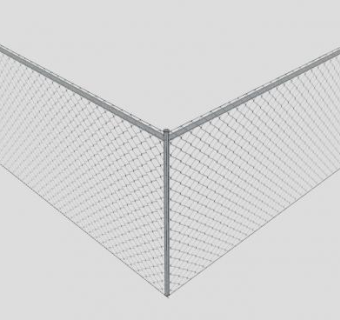 链式栅栏角钢SU模型下载_sketchup草图大师SKP模型