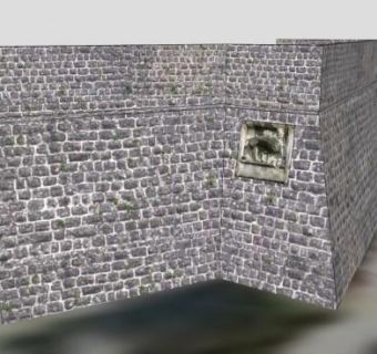 中世纪老式砖墙SU模型下载_sketchup草图大师SKP模型