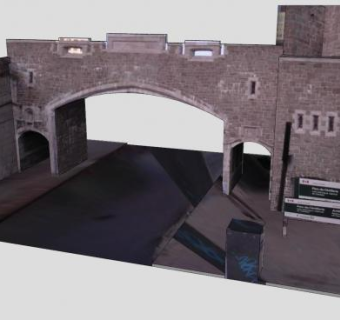 魁北克城城墙SU模型下载_sketchup草图大师SKP模型