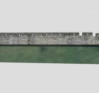 古老的约克城墙SU模型下载_sketchup草图大师SKP模型