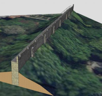中世纪欧式城墙SU模型下载_sketchup草图大师SKP模型