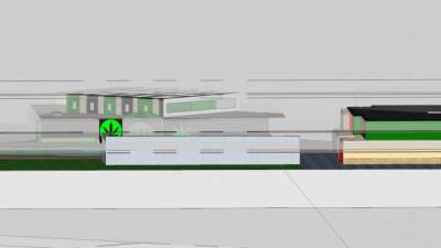 大麻度假村建筑SU模型下载_sketchup草图大师SKP模型