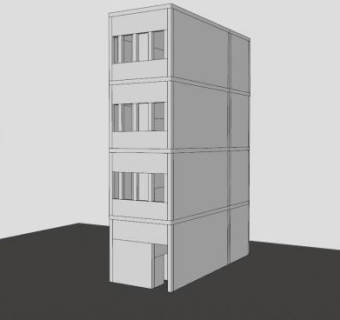 九龙寨城的建筑物SU模型下载_sketchup草图大师SKP模型