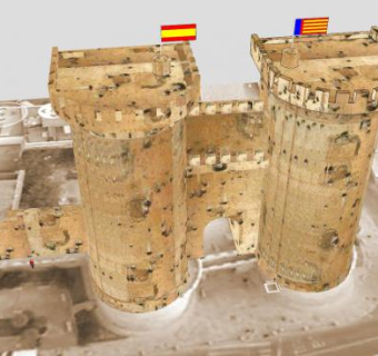 中世纪双子塔楼SU模型下载_sketchup草图大师SKP模型