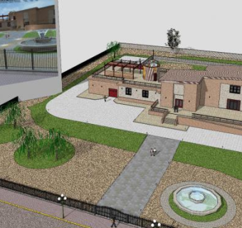 私人住宅建筑SU模型下载_sketchup草图大师SKP模型