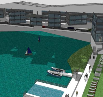 酒店招待所建筑SU模型下载_sketchup草图大师SKP模型