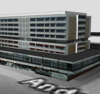 海边别墅建筑SU模型下载_sketchup草图大师SKP模型