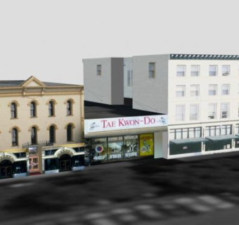 斯米德酒店建筑SU模型下载_sketchup草图大师SKP模型