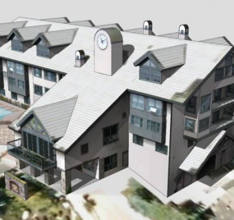 比弗溪客栈酒店SU模型下载_sketchup草图大师SKP模型