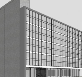 屋宇署办公工作坊SU模型下载_sketchup草图大师SKP模型