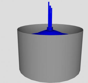 简易的高喷泉水池SU模型下载_sketchup草图大师SKP模型