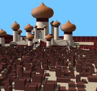 阿格拉巴古建筑SU模型下载_sketchup草图大师SKP模型