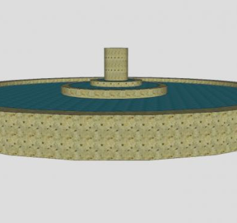 现代水景水池SU模型下载_sketchup草图大师SKP模型