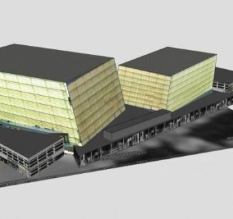 公园游乐场建筑SU模型下载_sketchup草图大师SKP模型