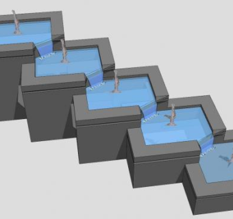 纽斯特尔庭院喷泉SU模型下载_sketchup草图大师SKP模型