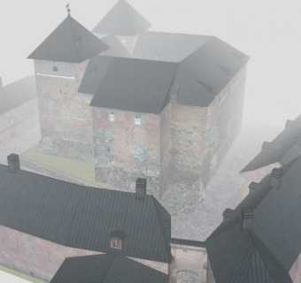 动画哈米林娜城堡建筑SU模型下载_sketchup草图大师SKP模型