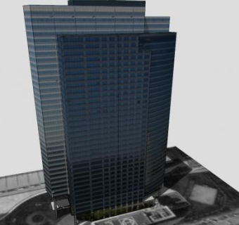 首尔亚欧会议办公大厦SU模型下载_sketchup草图大师SKP模型