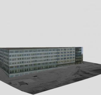 德累斯顿办公大楼建筑SU模型下载_sketchup草图大师SKP模型