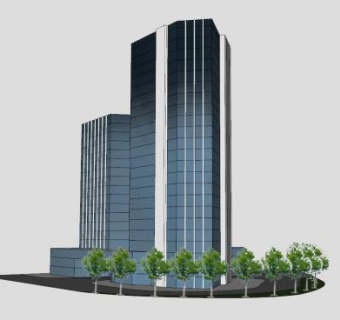 秘鲁办公大楼建筑SU模型下载_sketchup草图大师SKP模型