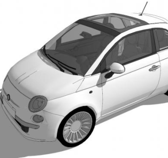 熊猫汽车的SU模型_su模型下载 草图大师模型_SKP模型