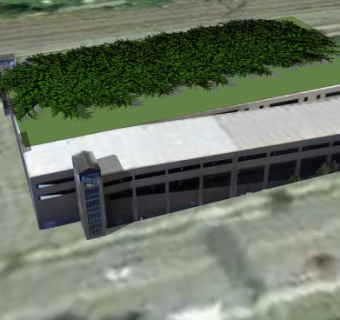 室内停车场大楼建筑SU模型下载_sketchup草图大师SKP模型