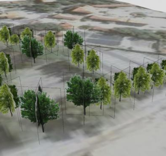 市中心附近的公园SU模型下载_sketchup草图大师SKP模型